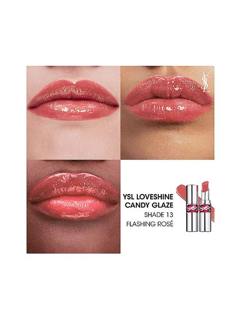 ysl candy glaze flashing rose